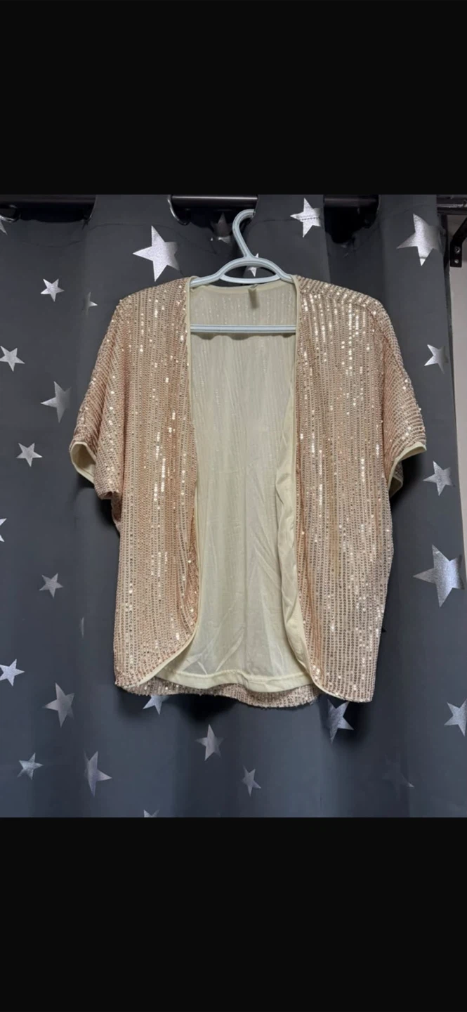 Gold Sequin Shrug Brand New - photo 3