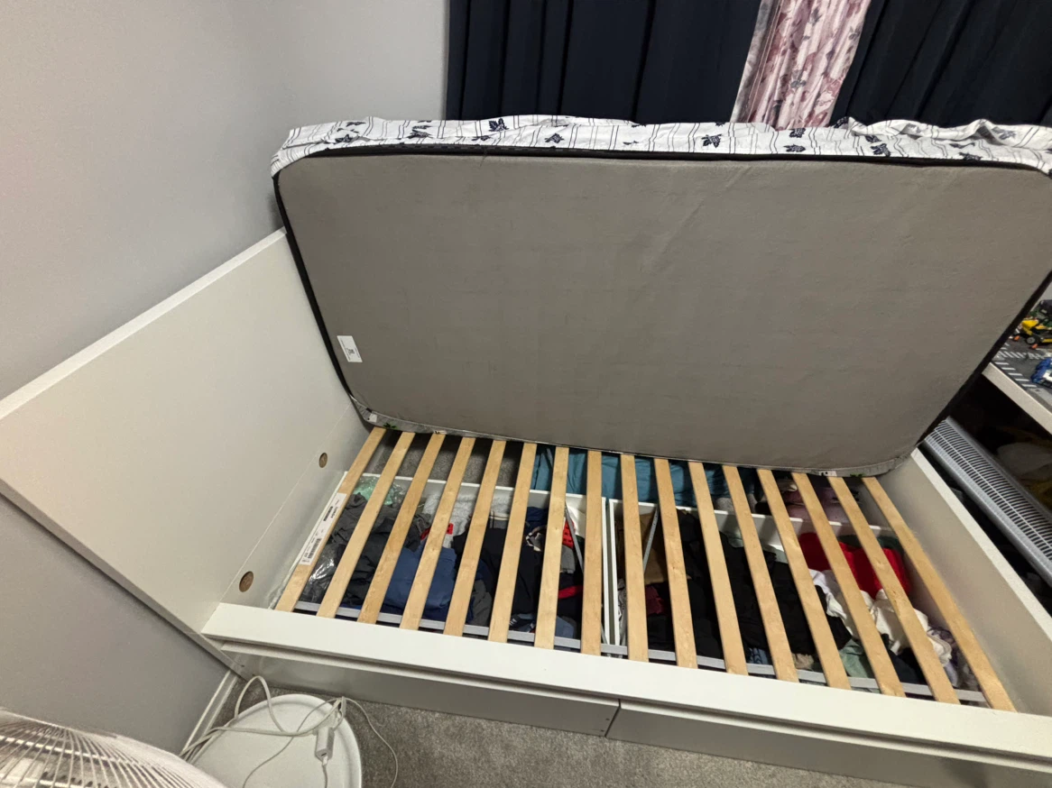 White Storage Bed Frame - photo 2