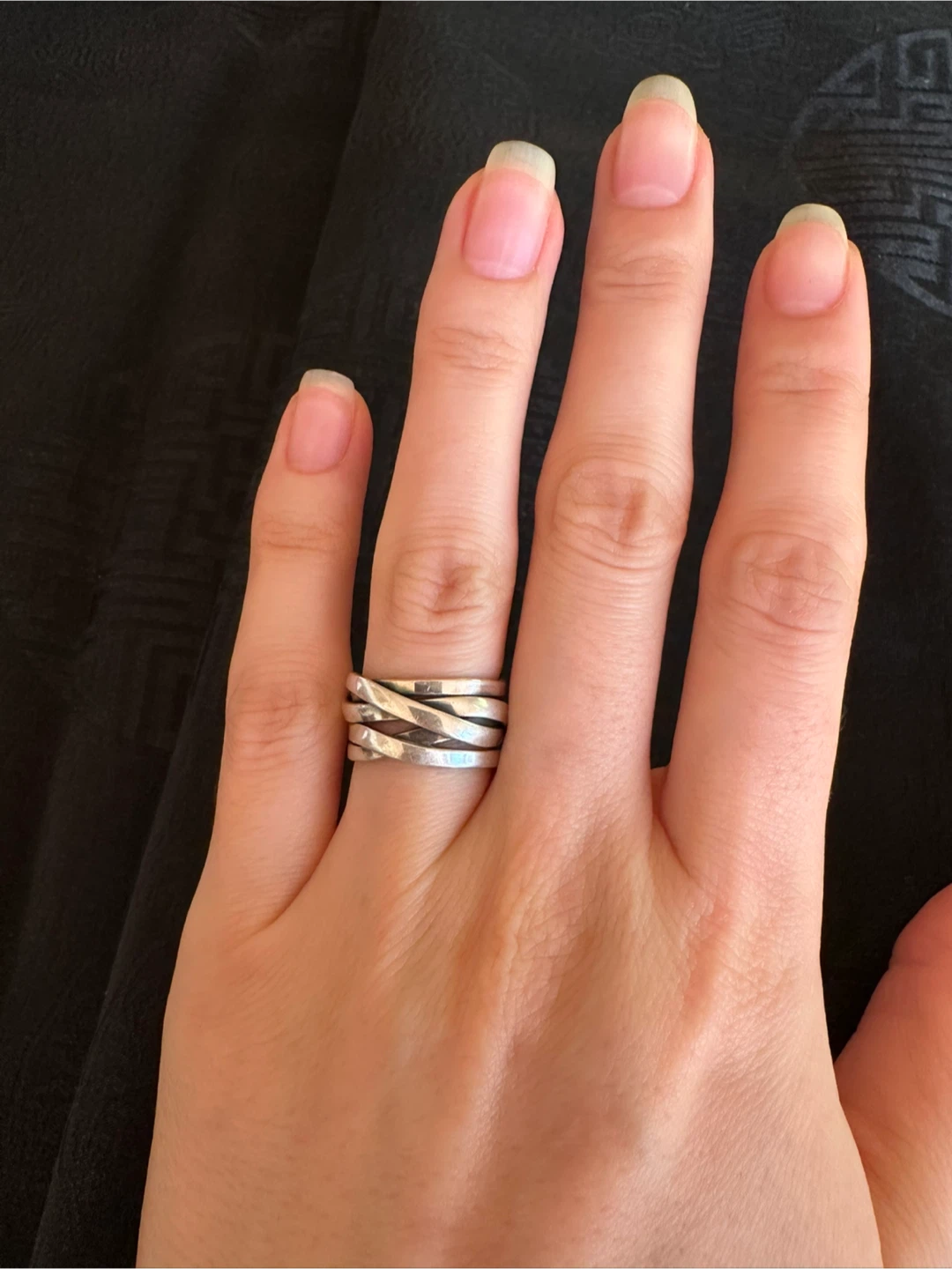 925 Silver Interlocking Ring