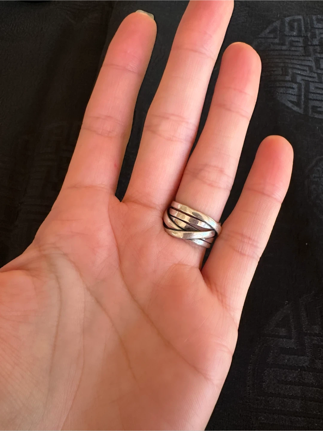 925 Silver Interlocking Ring - photo 2