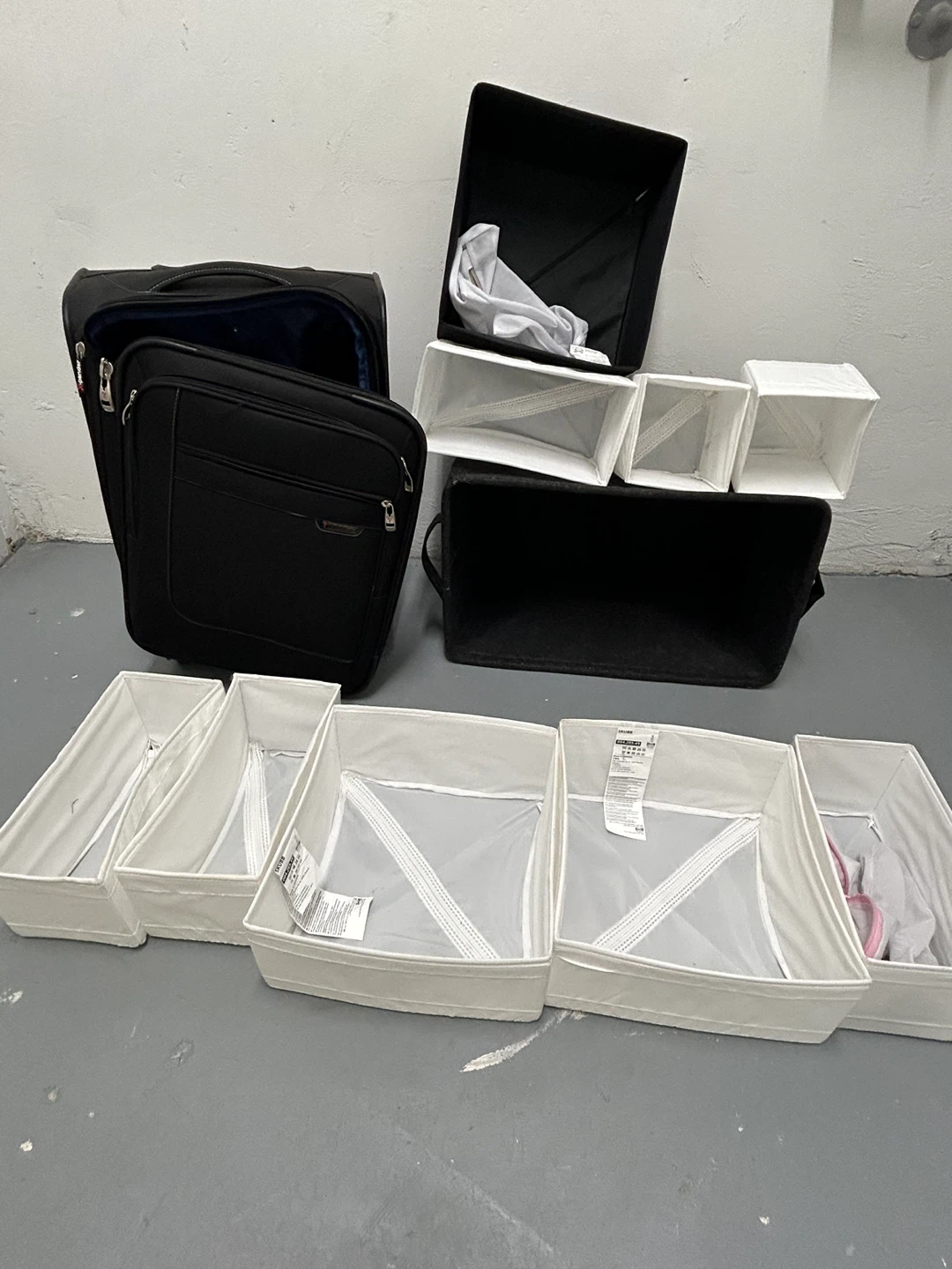 Laundry bin and Ikea SKUBB Organizers - photo 2