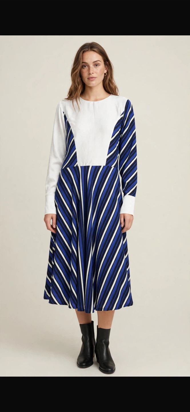 Striped Midi Dress