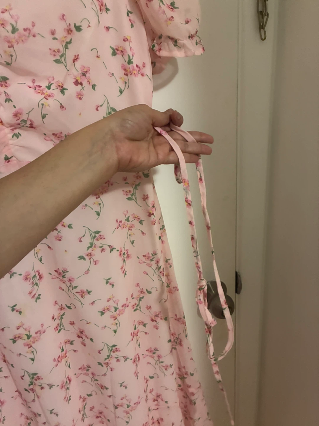 Pink Floral Print Women’s Dress - photo 3