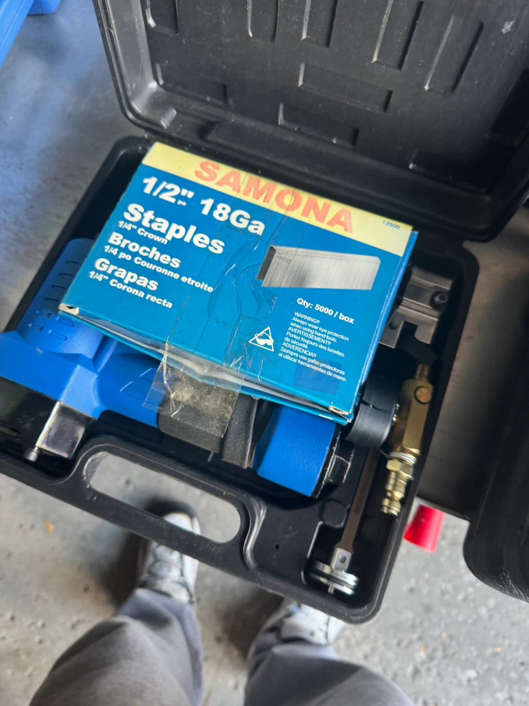 Samona 1/2 inch 18Ga Stapler with Case - photo 2