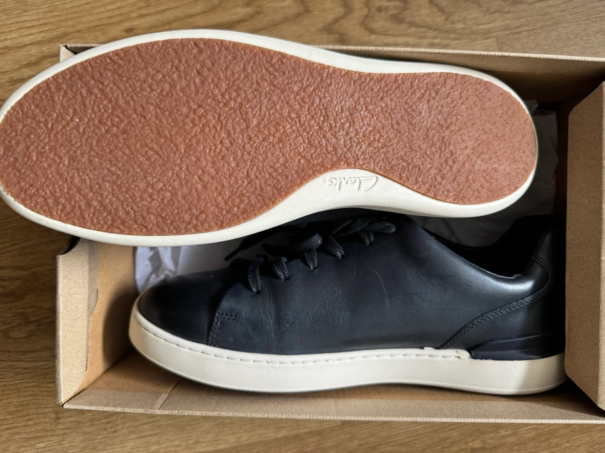 Clarks Courtlite Lace Sneakers Navy Leather - photo 2