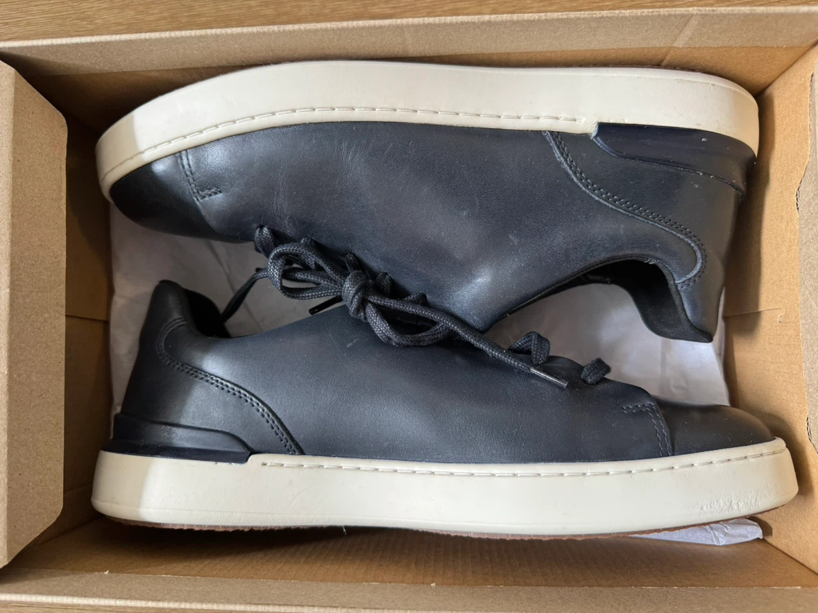Clarks Courtlite Lace Sneakers Navy Leather - photo 3