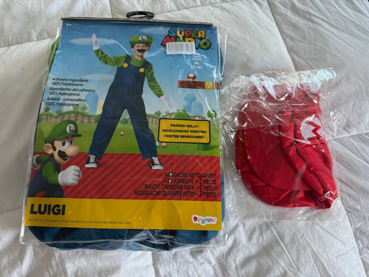 Brand New Super Mario Brothers Costume Set $25 Kids Size 7-8 - photo 3
