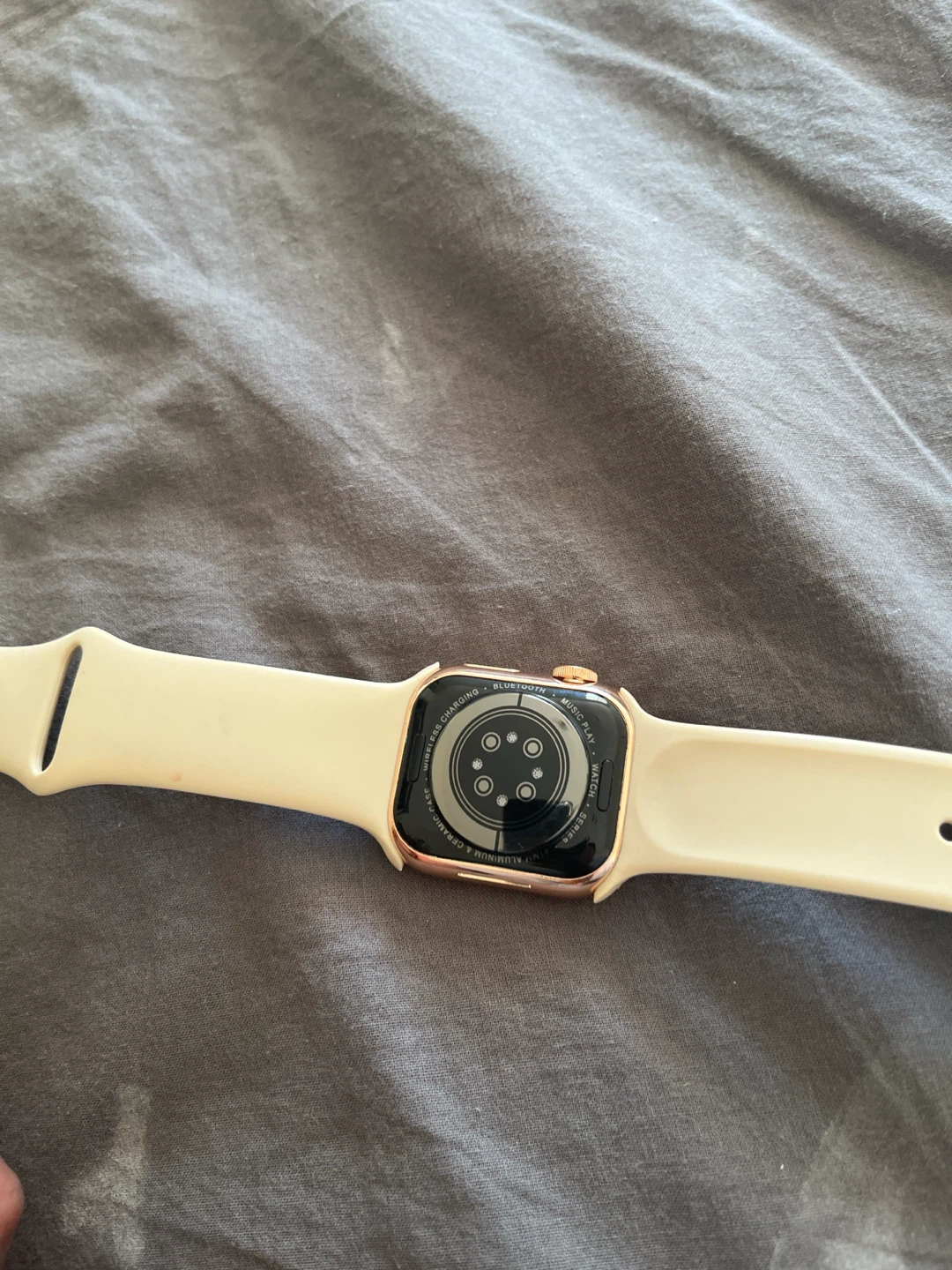 Apple Watch Gold Aluminum Case with Cream Band - photo 2