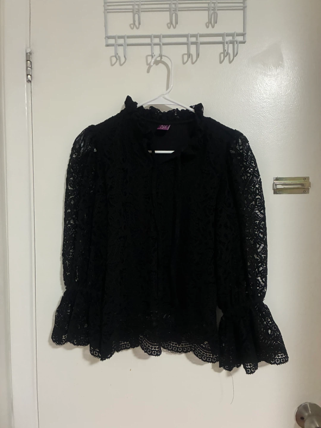 Athena Lifestyle Black Lace Blouse, S size