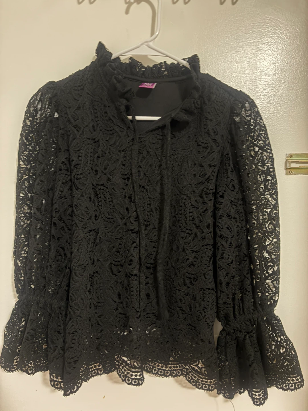 Athena Lifestyle Black Lace Blouse, S size - photo 5