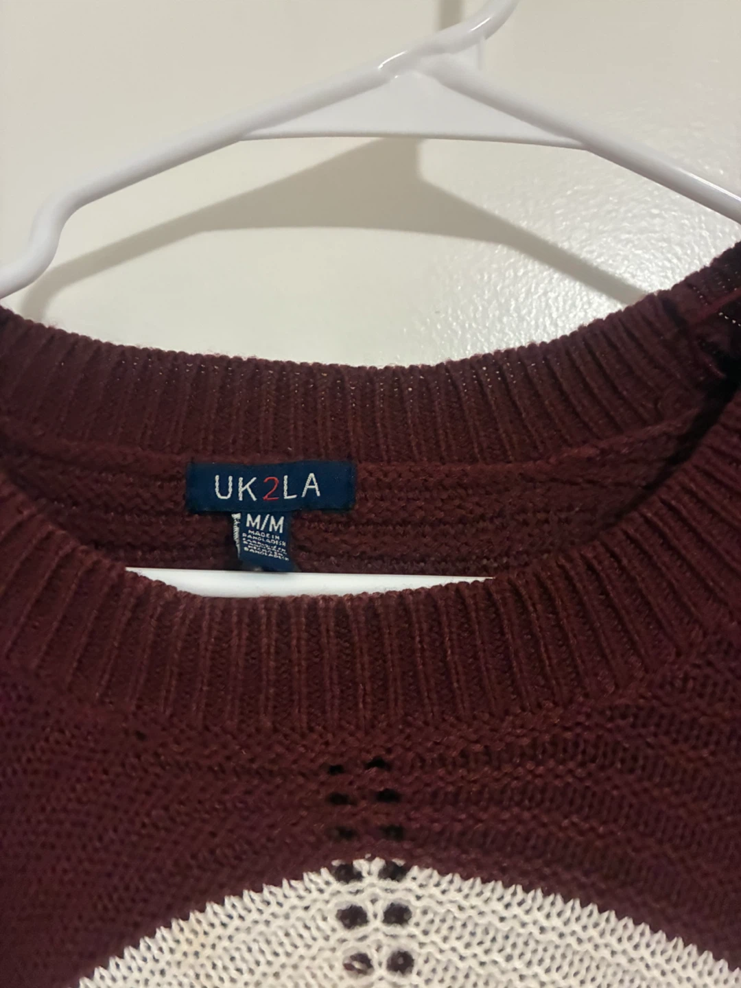 UK2LA Chevron Pattern Sweater, Medium - photo 2