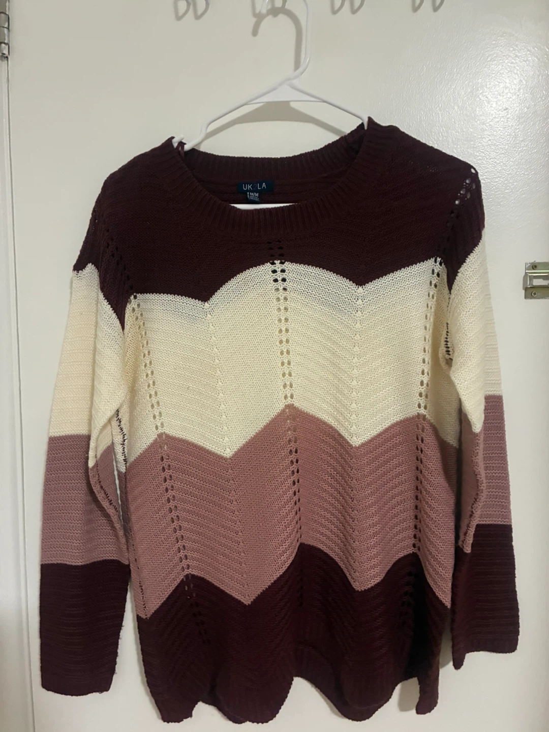 UK2LA Chevron Pattern Sweater, Medium - photo 4
