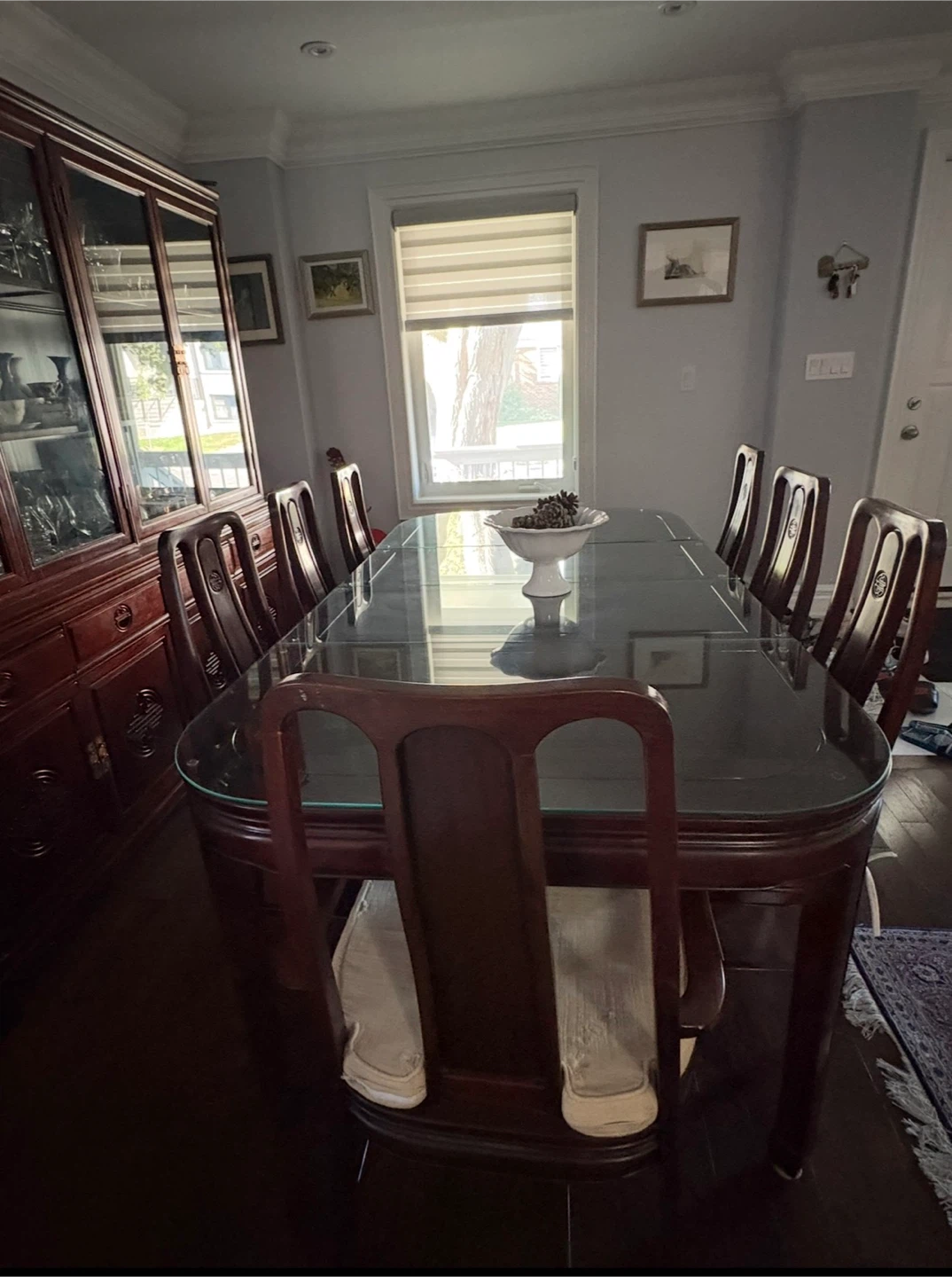 Solid Rosewood Chinese Dining Set & Buffet With Hutch - photo 4