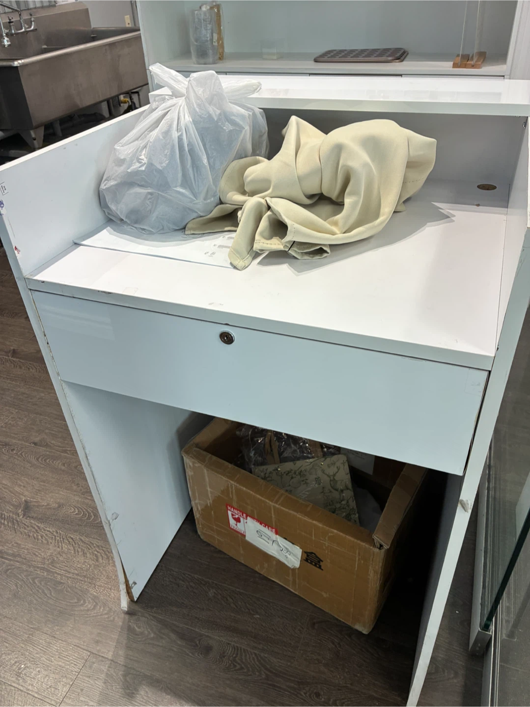 White Reception Desk
