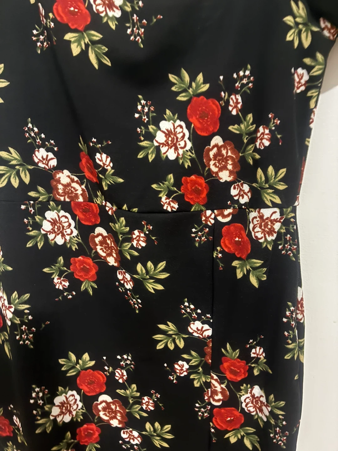 Floral Midi Dress with Front Slit - photo 2