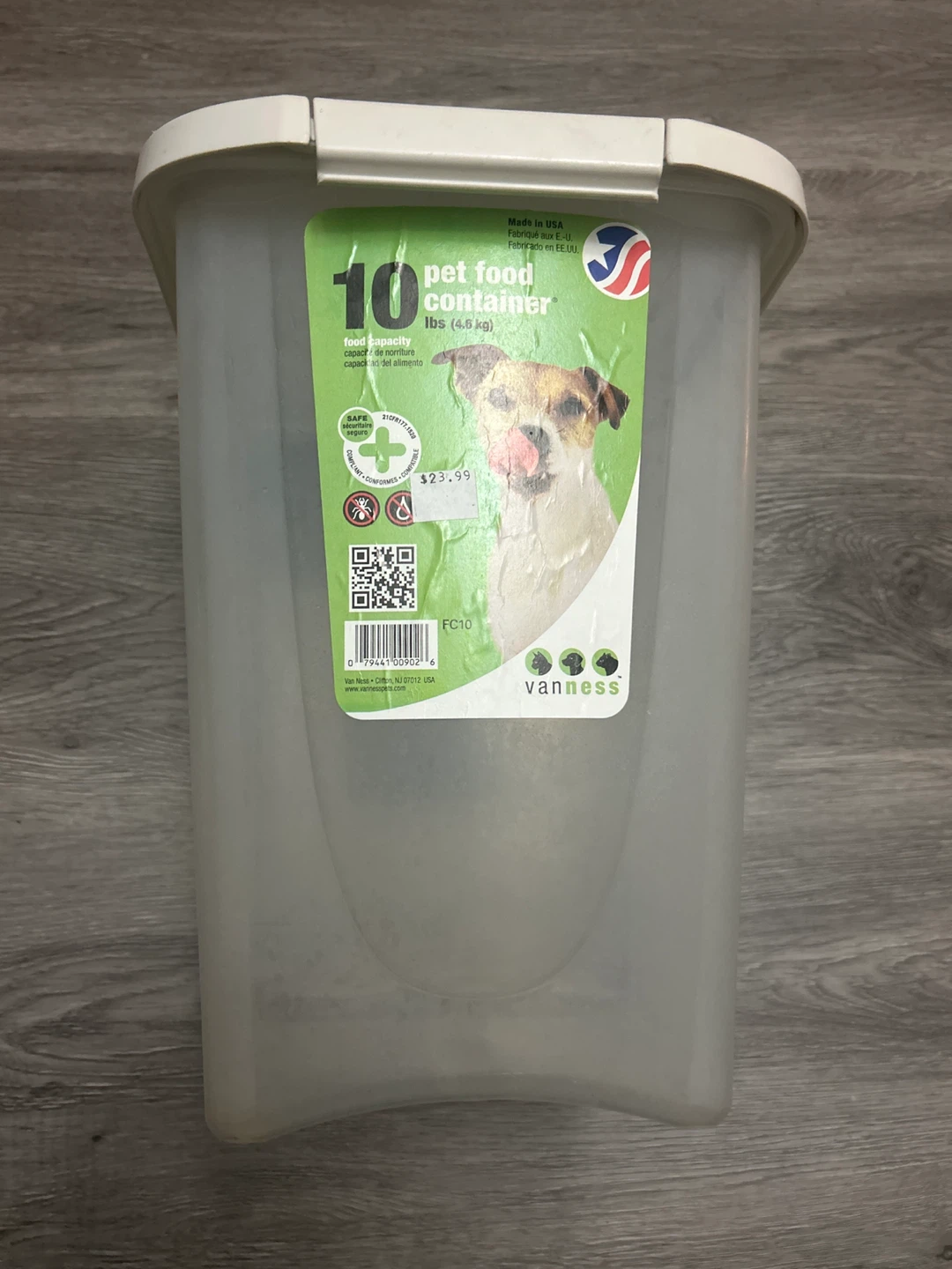 Van Ness 10 lb Pet Food Container