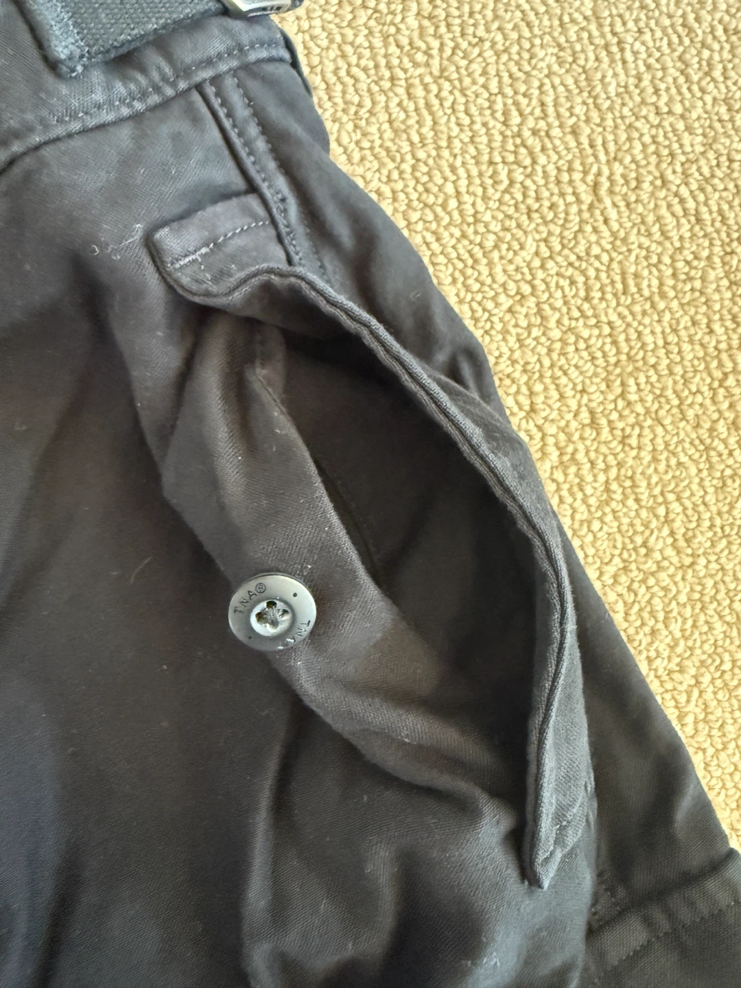 TNA Black Cargo Pants Size 2 - photo 2