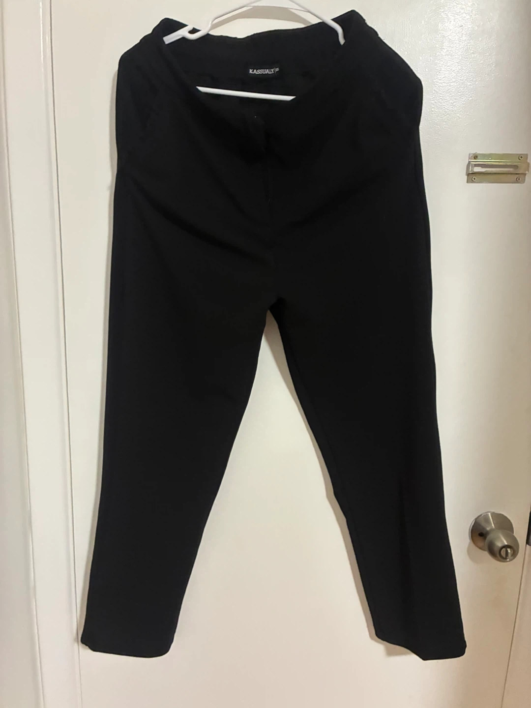Kassually Black Pants Size 30-32 Size, Stretchy - photo 3