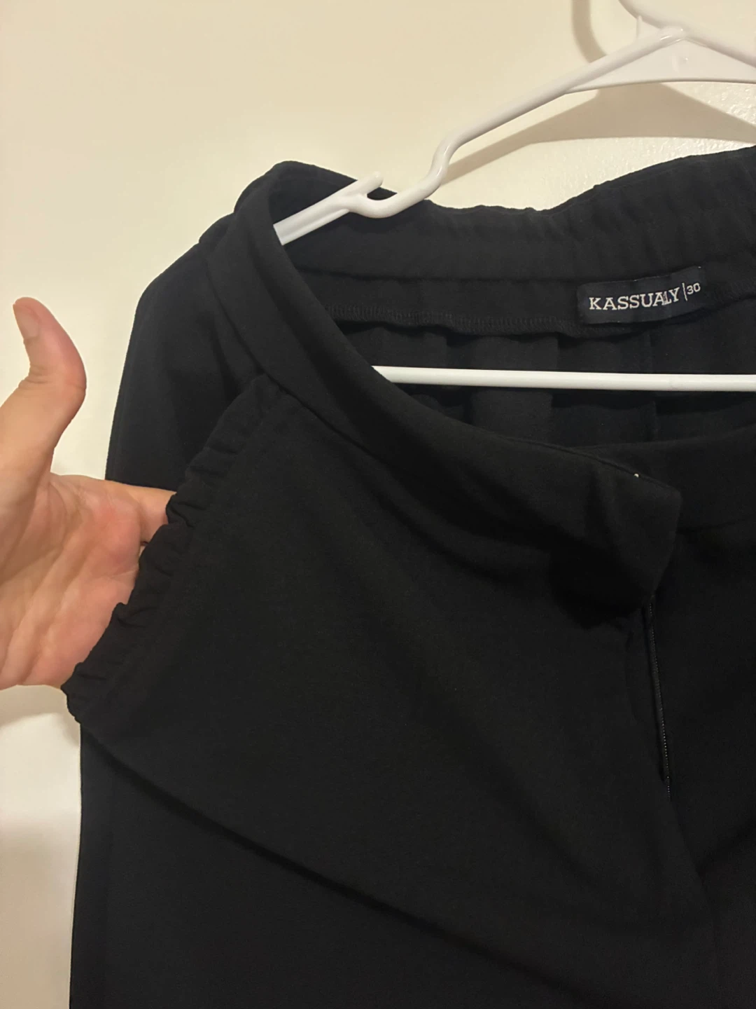 Kassually Black Pants Size 30-32 Size, Stretchy - photo 4