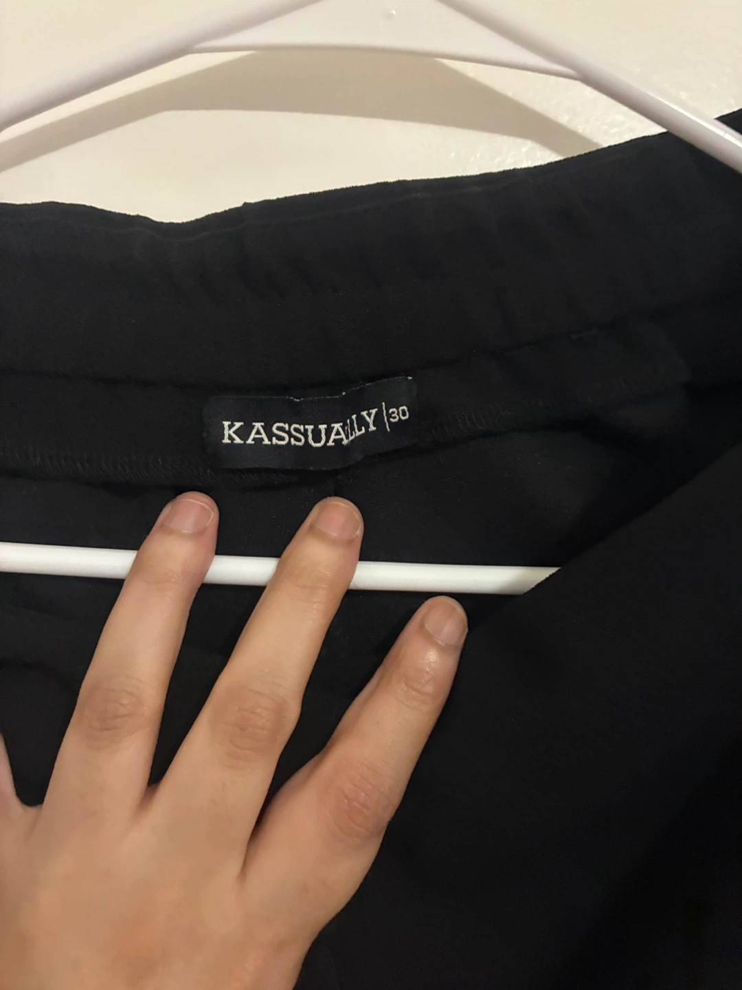 Kassually Black Pants Size 30-32 Size, Stretchy - photo 5