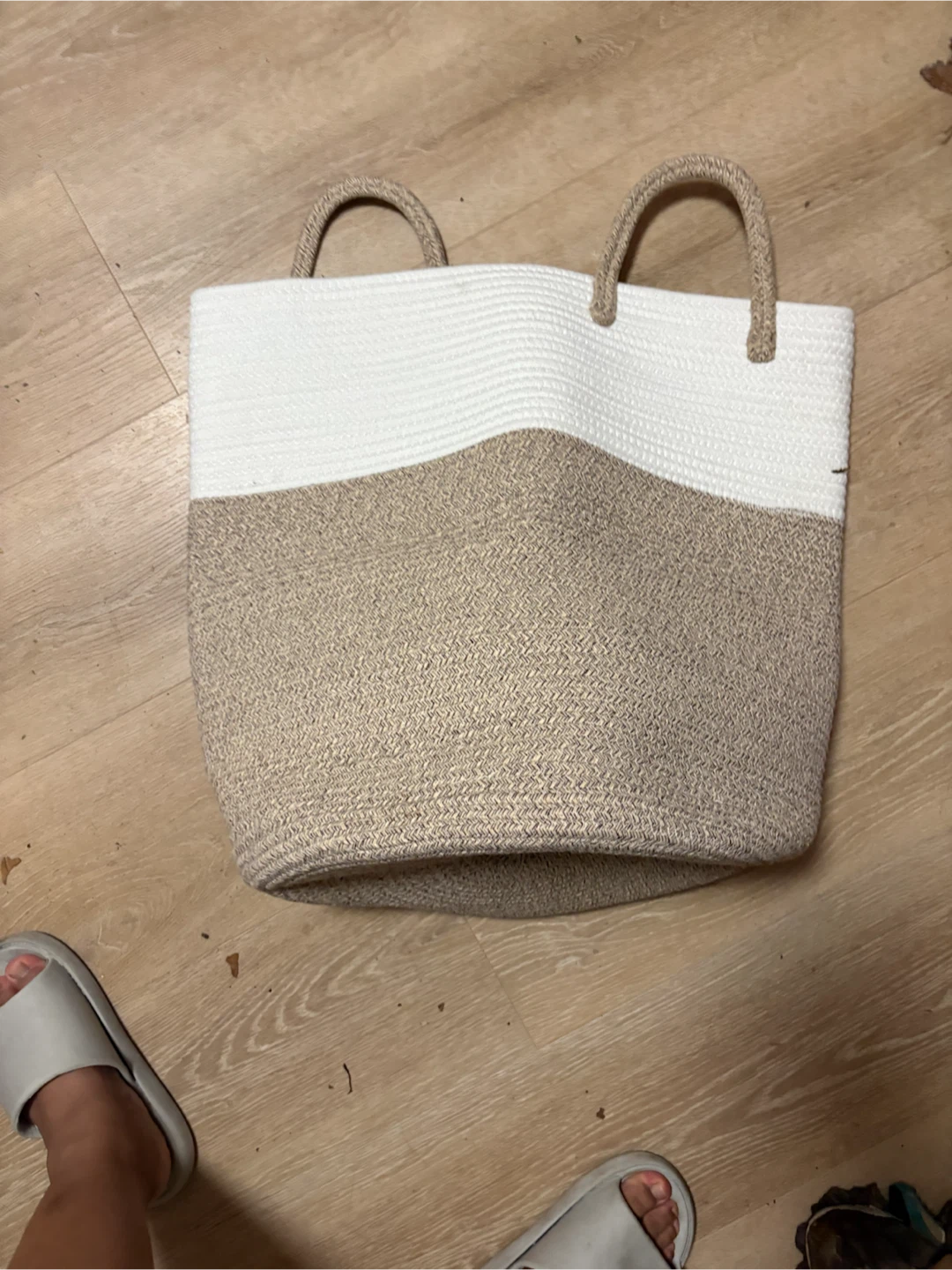 Woven Cotton Rope Storage Basket - photo 2