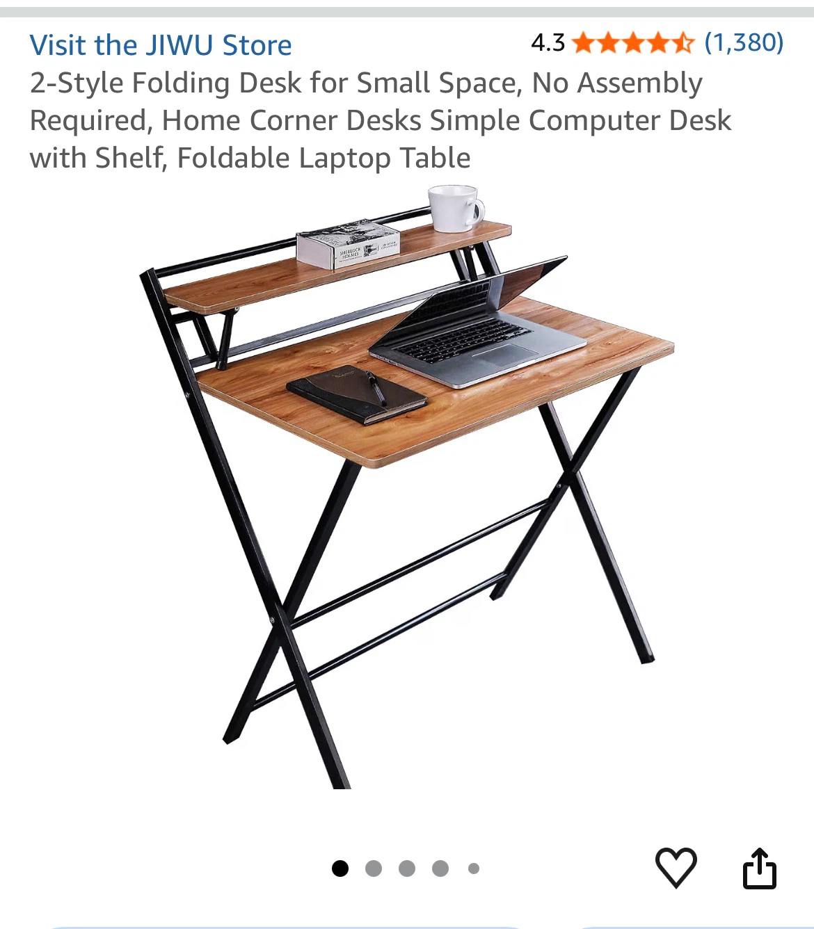 2-style folding desk for small spaces - photo 2