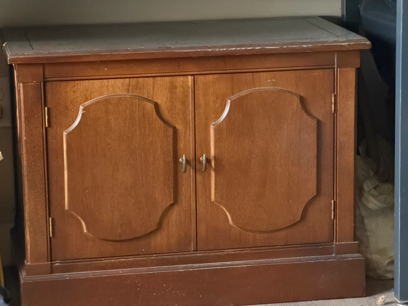 Wooden storage cabinet