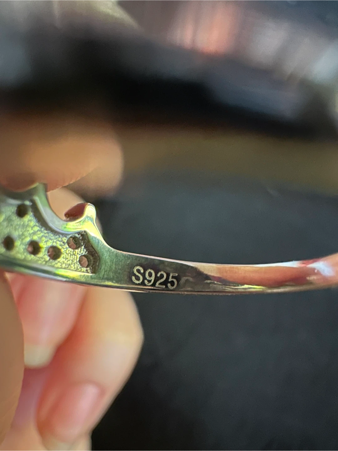 Sterling silver crown ring - photo 3
