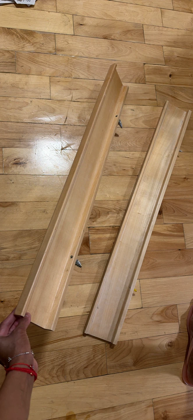 Set of Two Wooden Picture Ledges