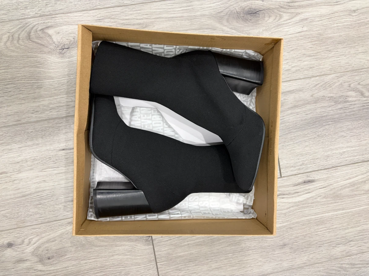 Steve Madden Trent Black Sock Boots Size 7