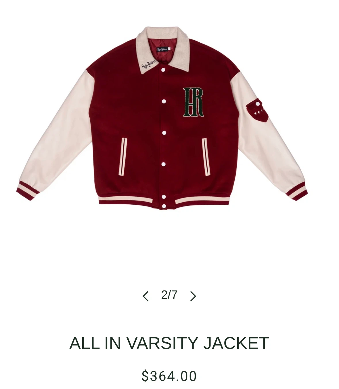 High Rollers All In Varsity Jacket - photo 3