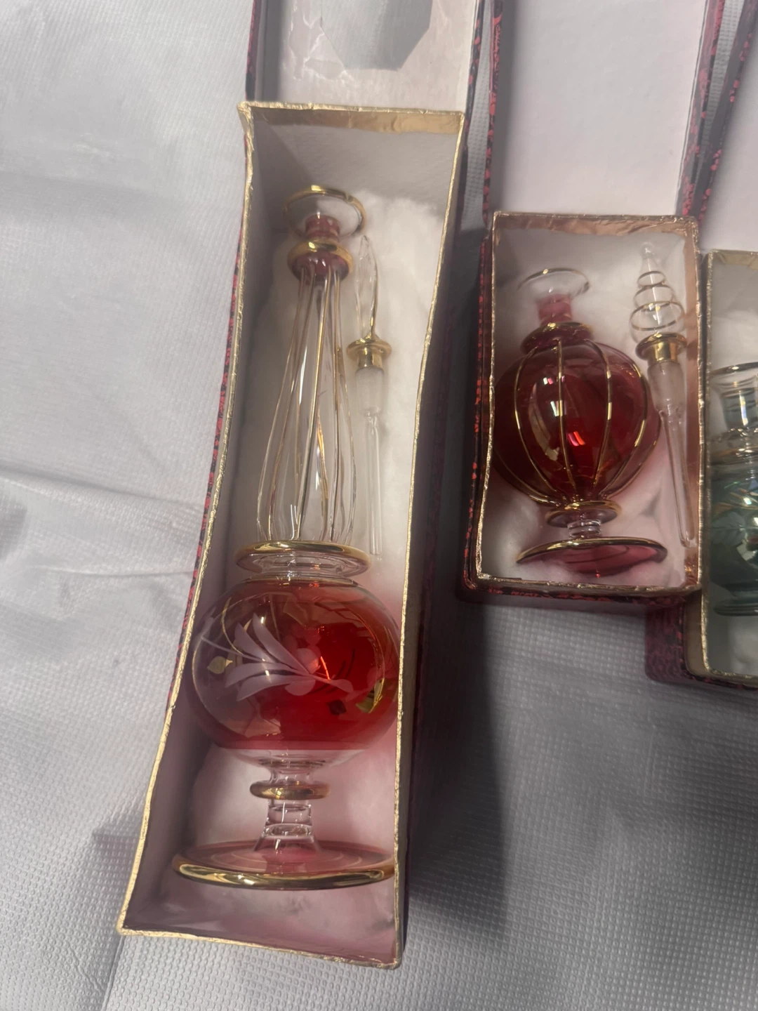 Set of 7 Hand-Blown Glass Perfume Bottles - photo 5