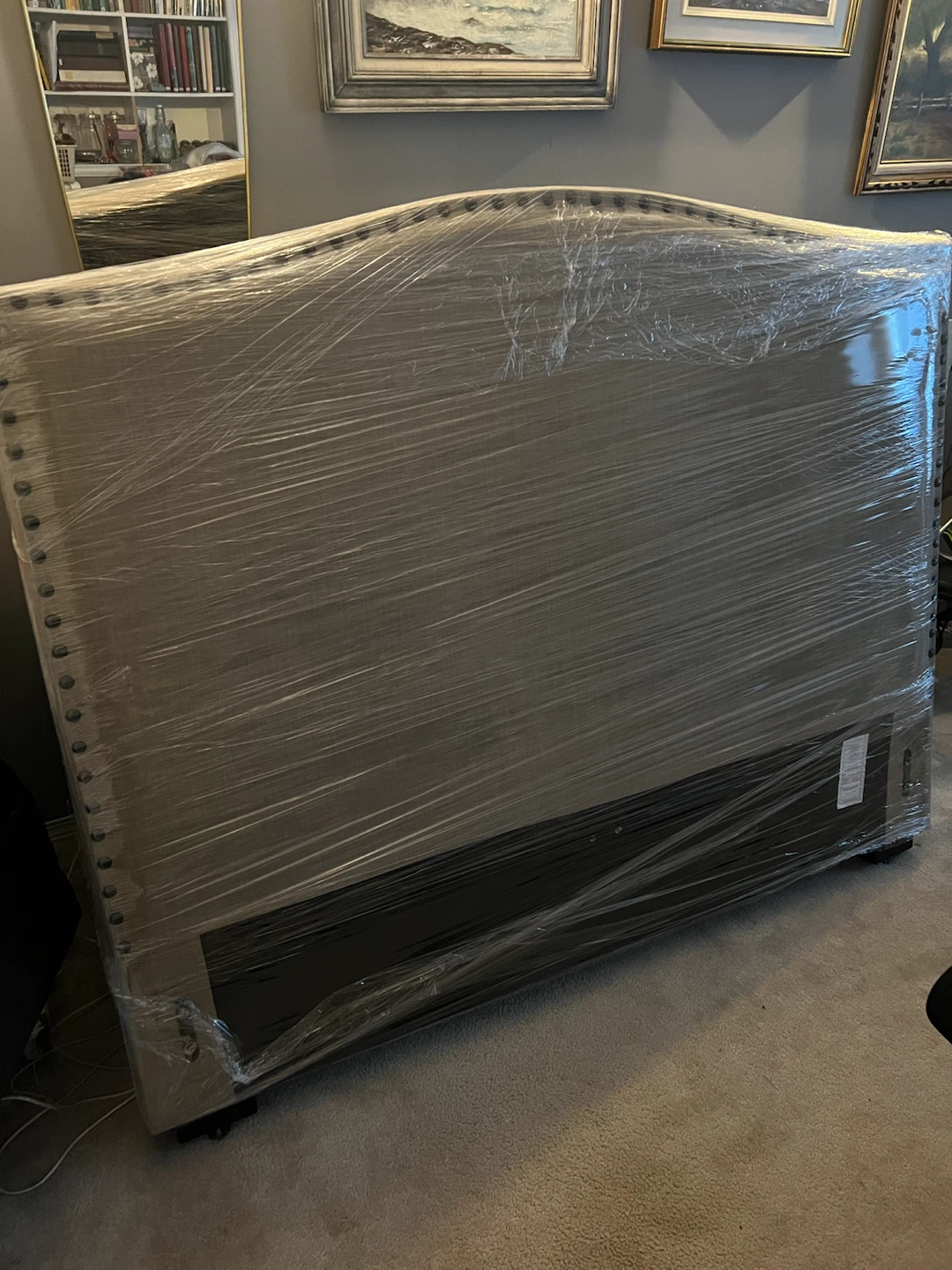 Upholstered Queen Size Headboard
