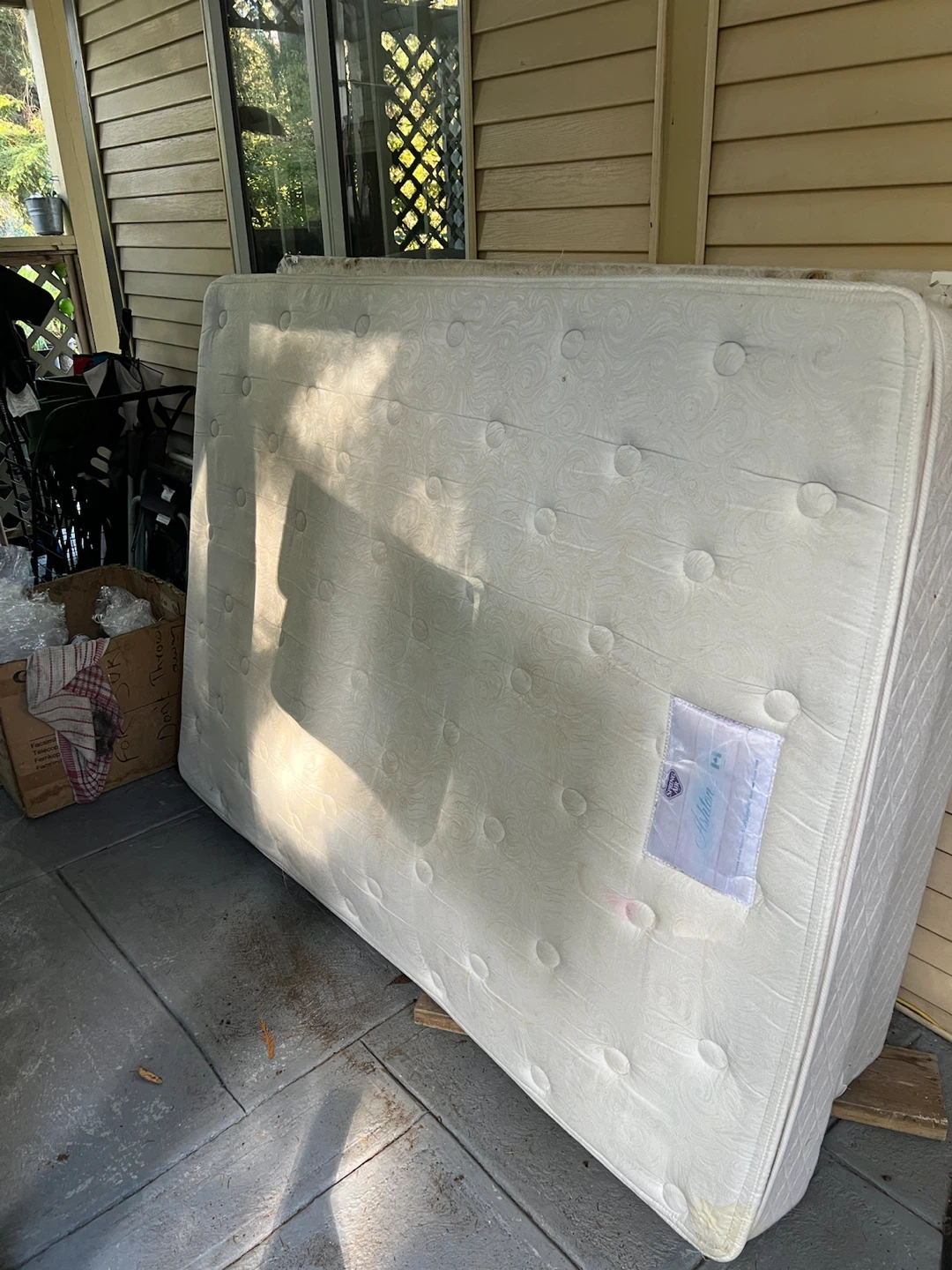 Mattress and boxspring. read description