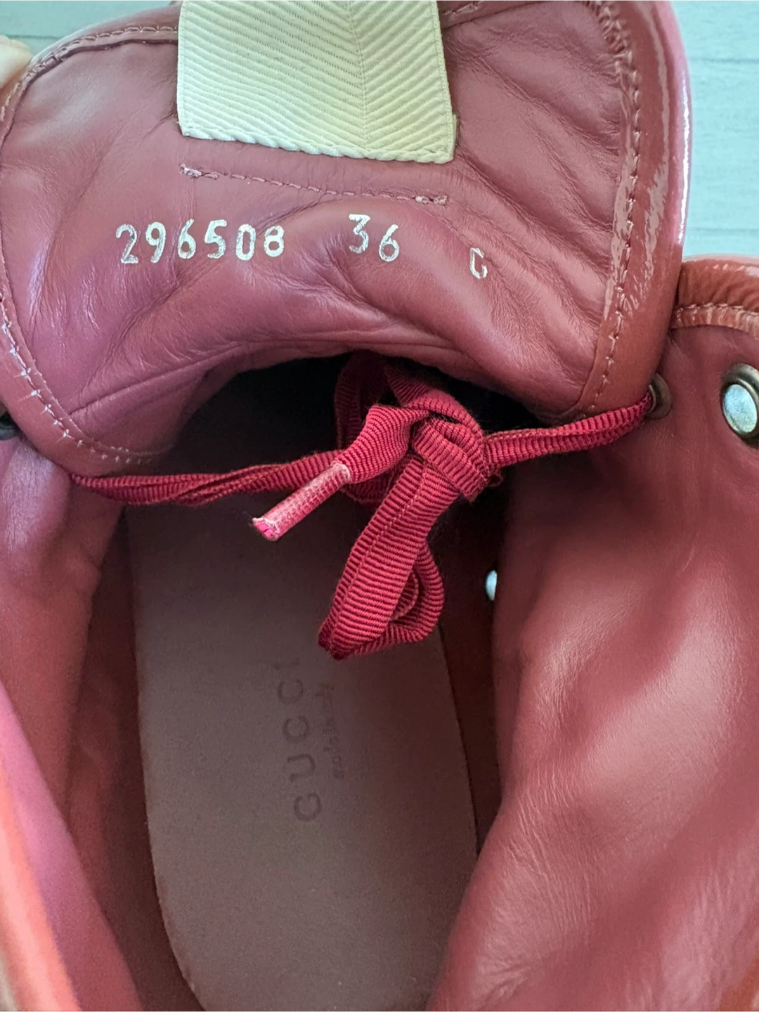 🍷 Gucci patent leather high-top sneakers 🍷 - photo 3