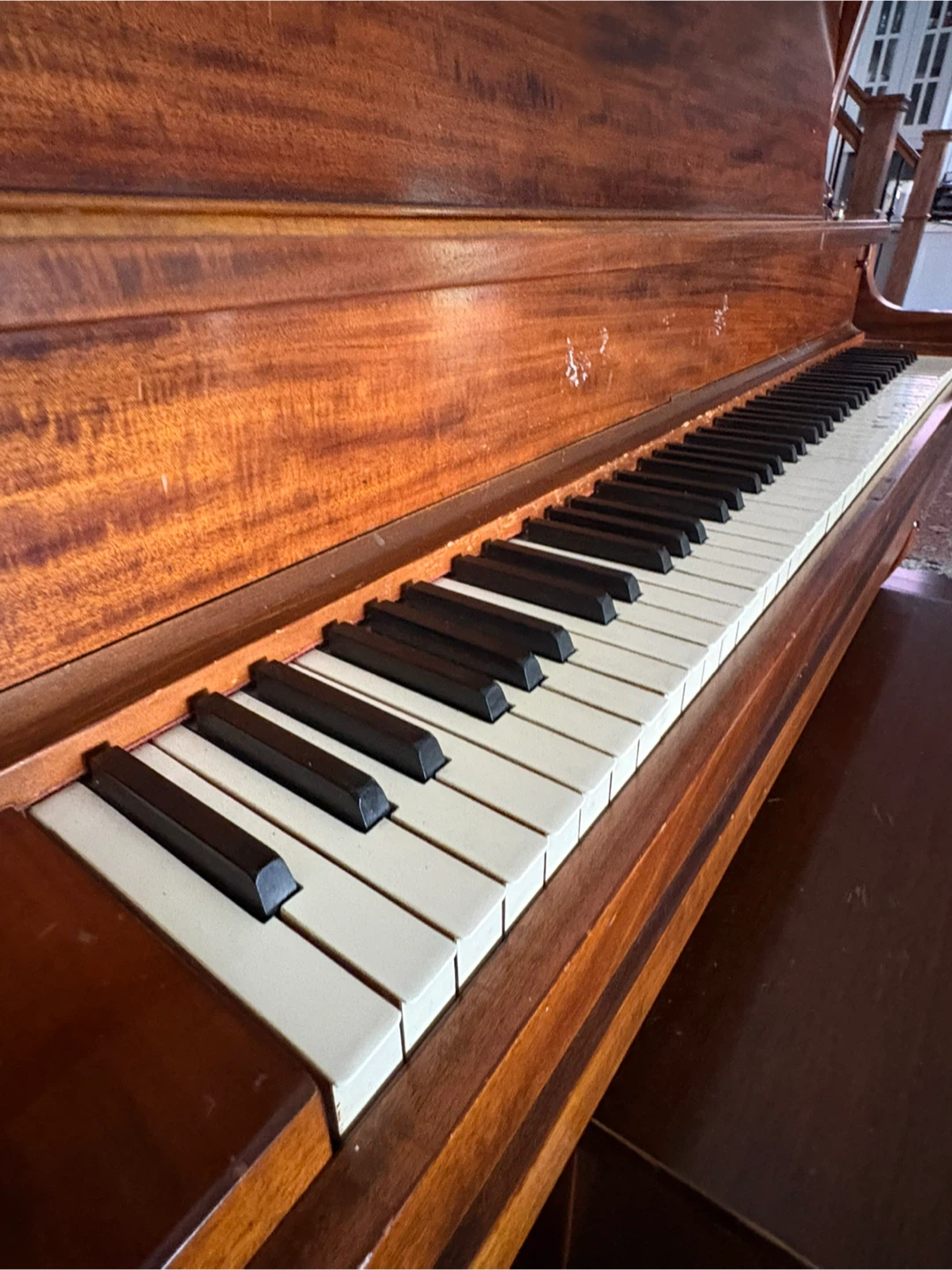 Traditional Upright Piano with Bench - photo 2