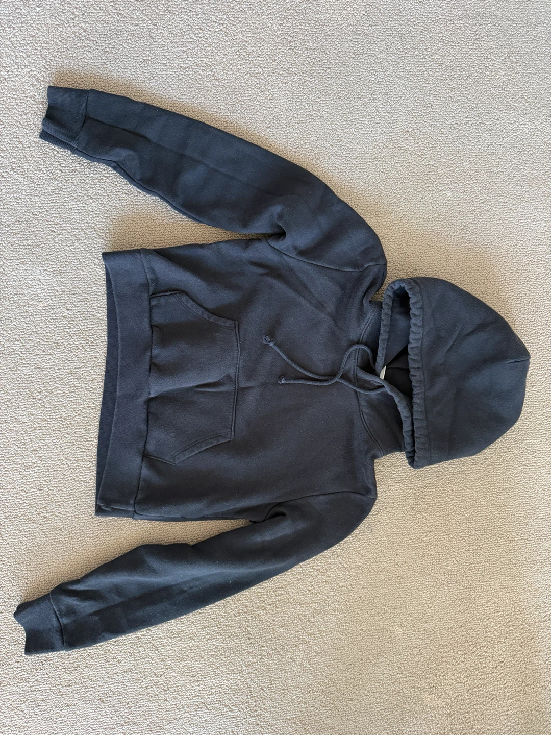 Sunday Best Black Cropped Hoodie