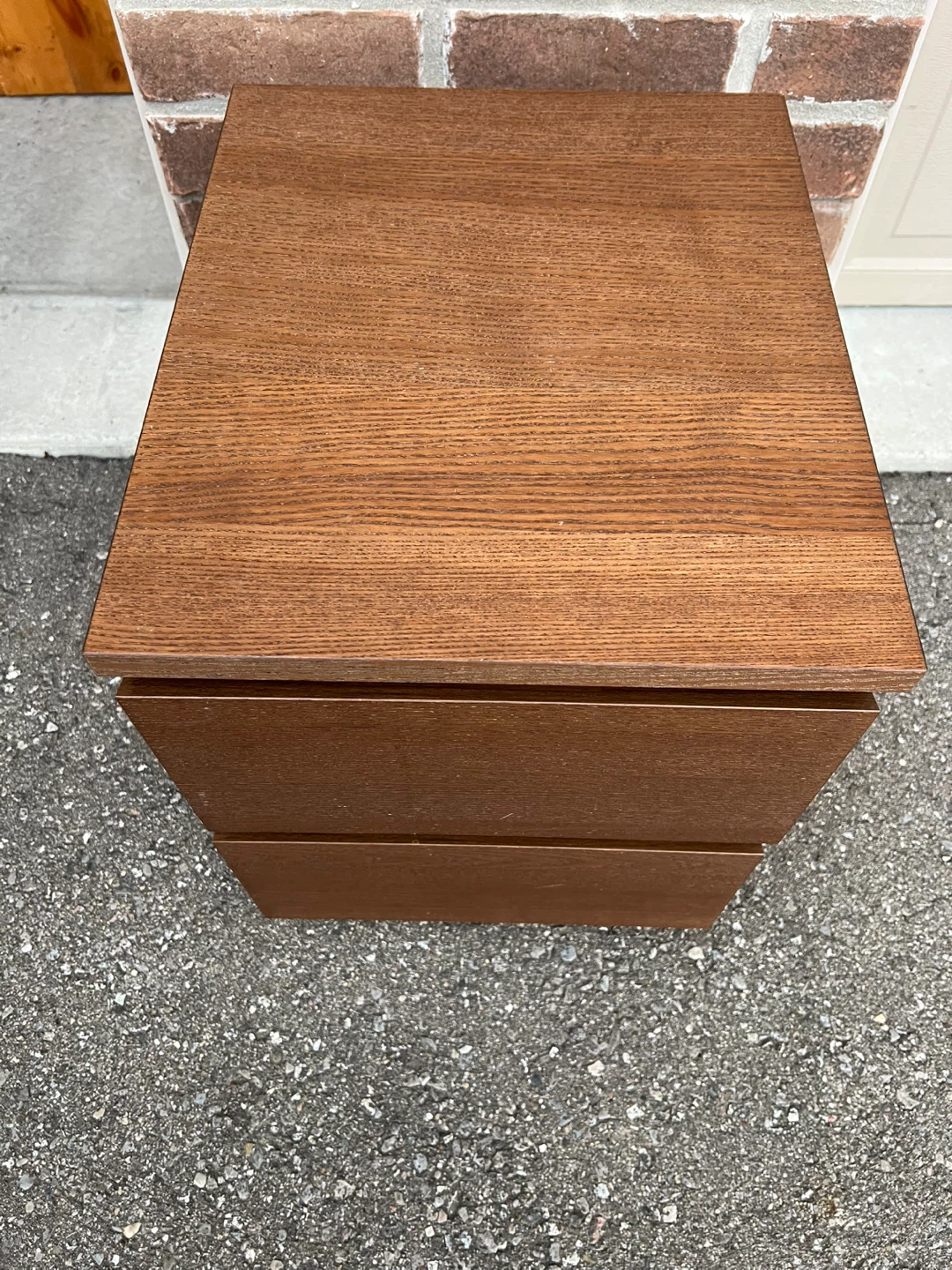 IKEA Two-Drawer Wooden Nightstand - photo 2