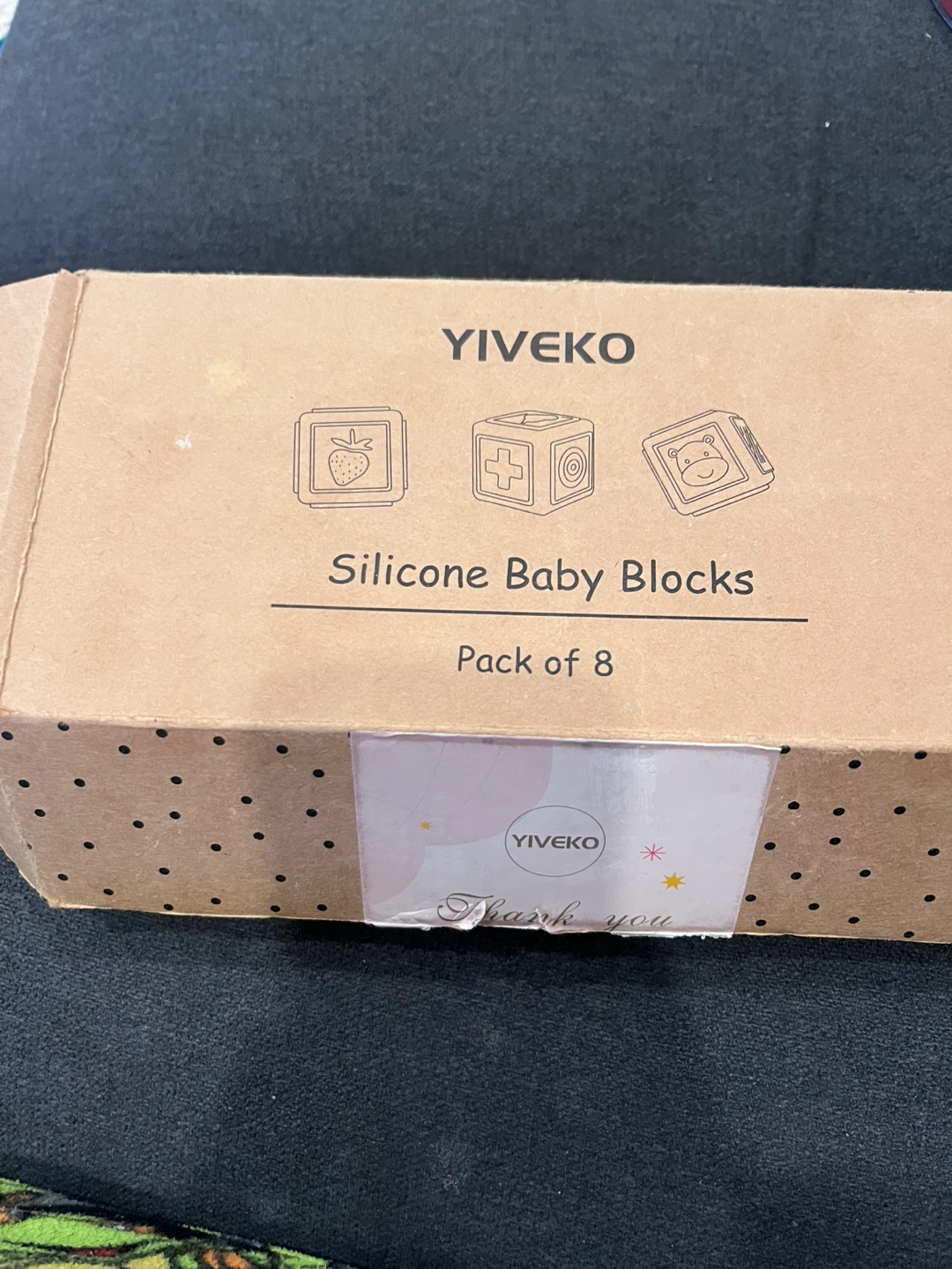 Yiveko Silicone Baby Blocks - 8 Pack - photo 3
