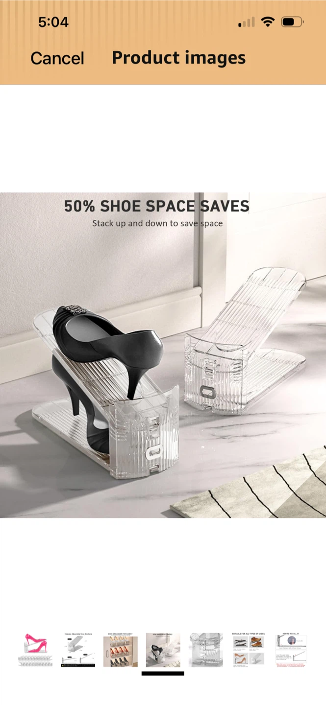 3-Level Adjustable Shoe Stackers - photo 4