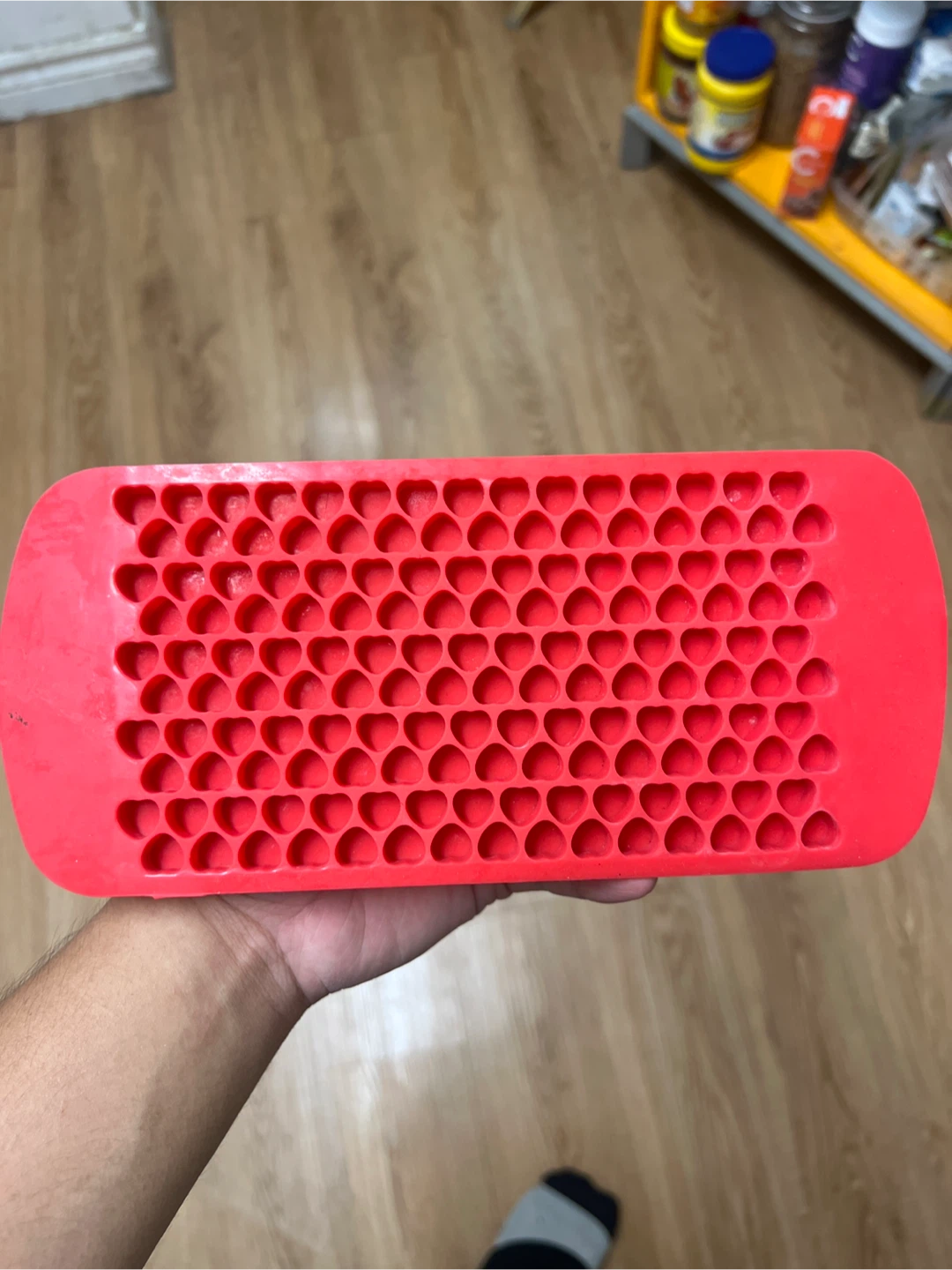 Red Silicone Mini Heart Ice Cube Tray