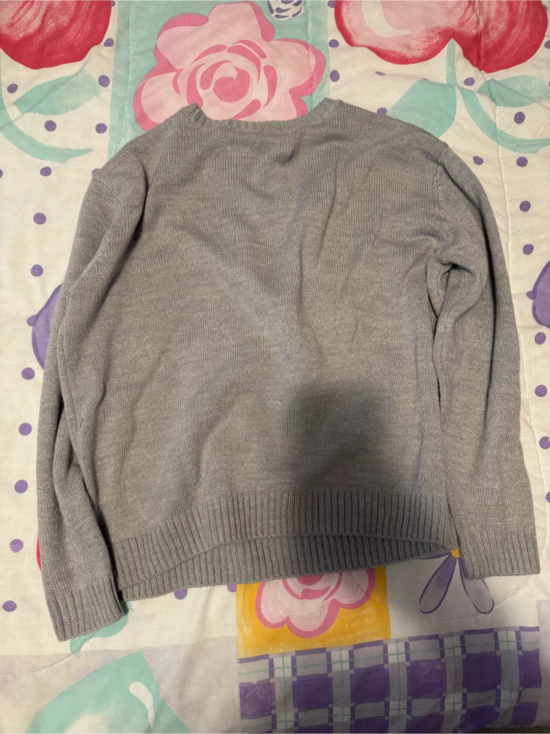 Grey Christmas Elf Phone Sweater - M - photo 2