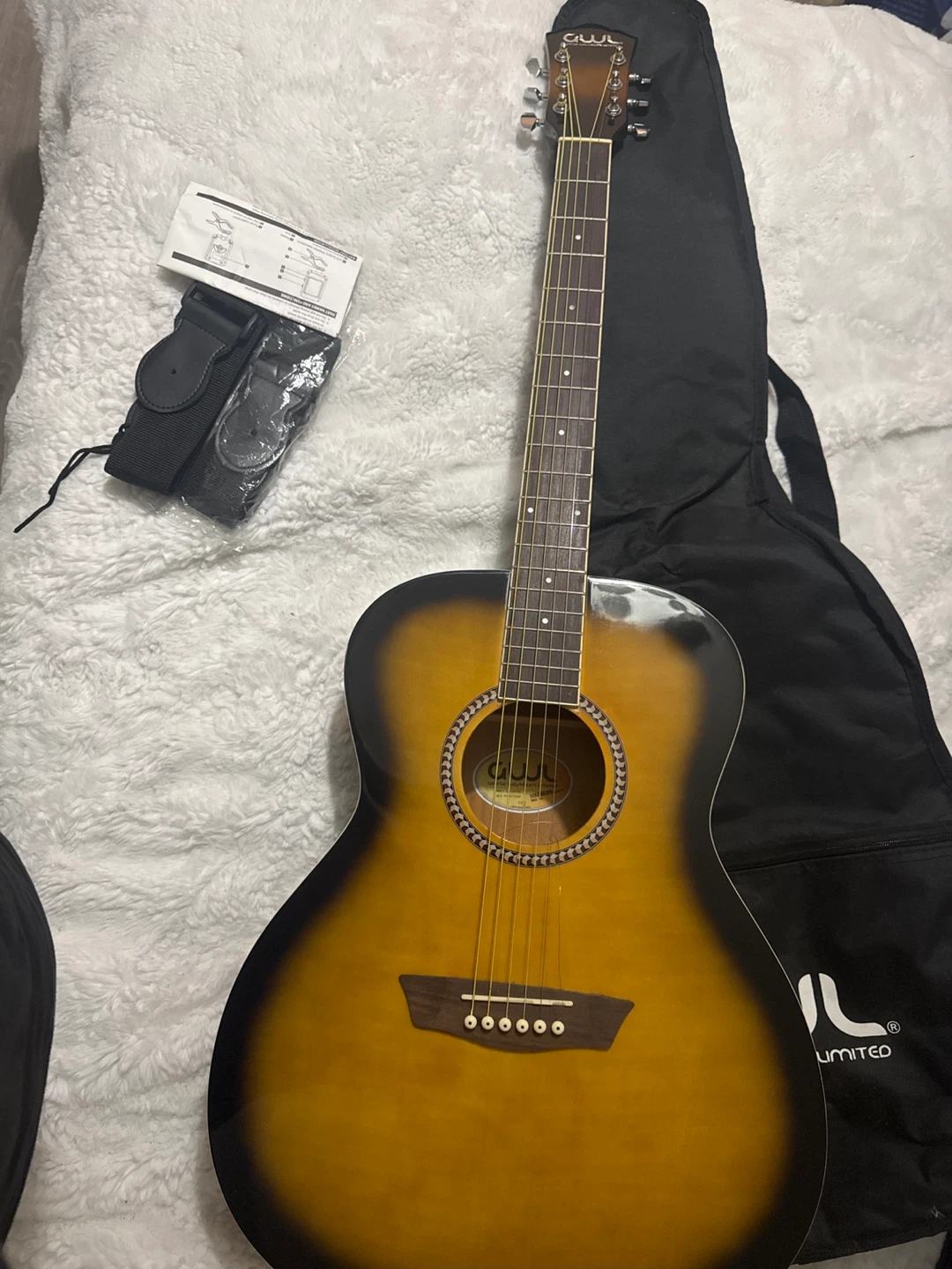 George Washburn Limited Acoustic Guitar with Bag - photo 3