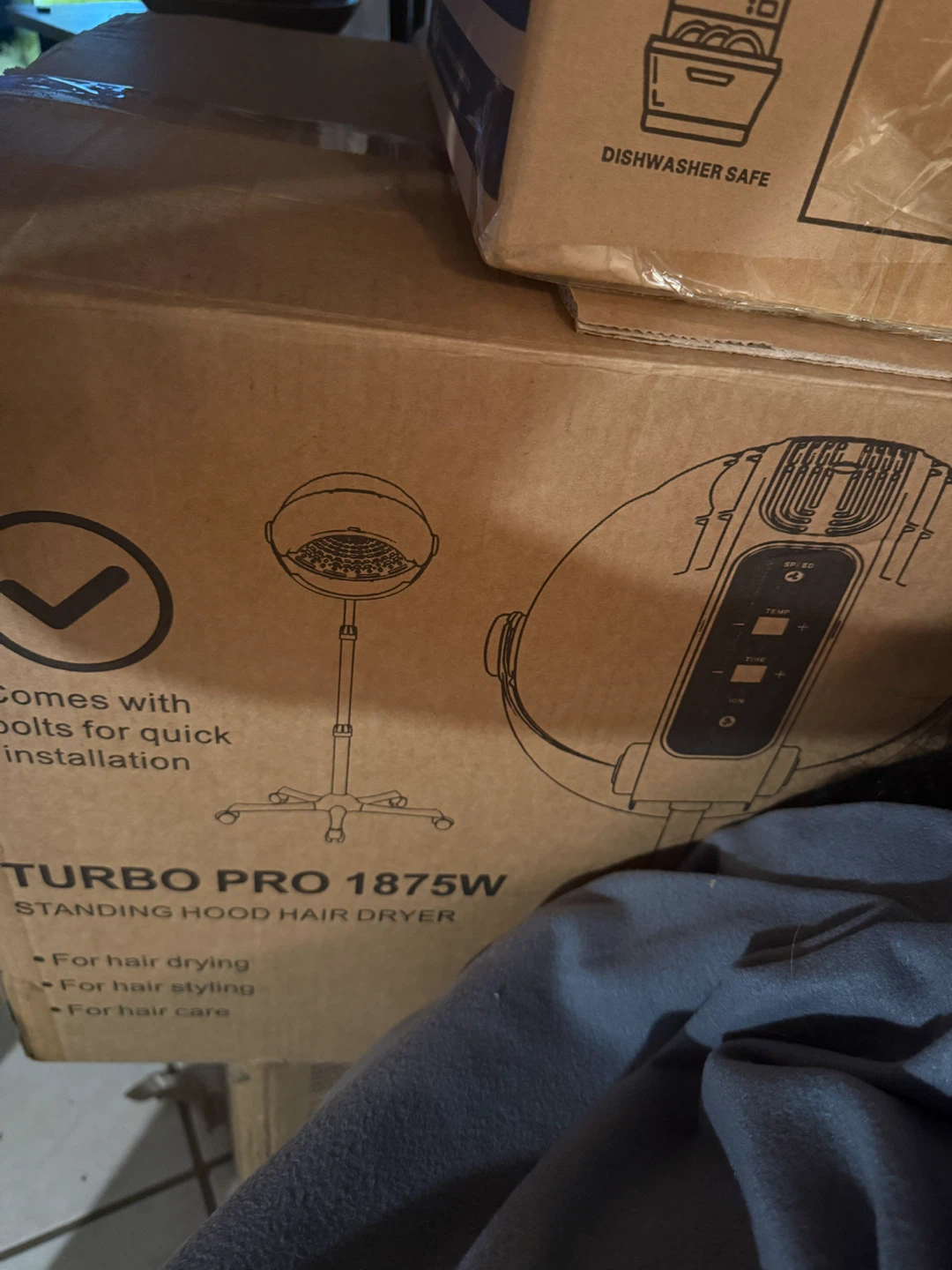 Turbo Pro 1875W Standing Hood Hair Dryer
