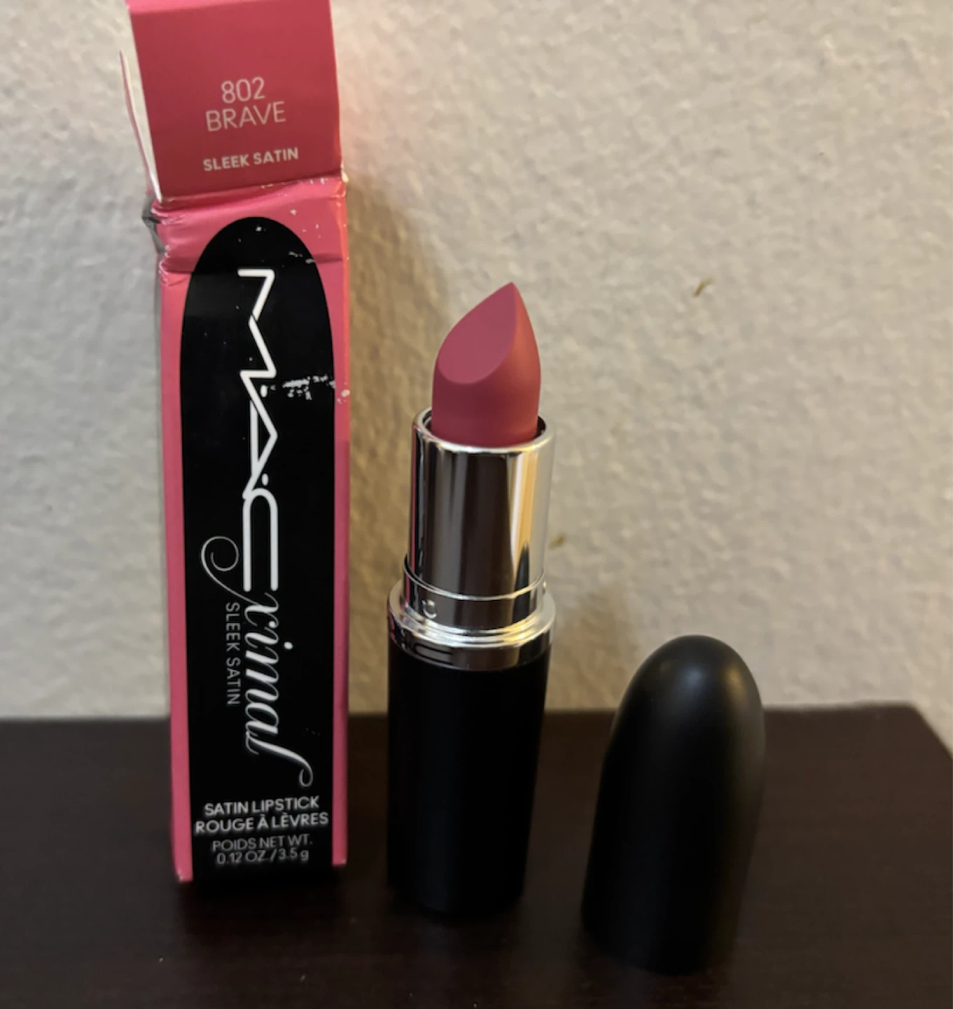 NEW-MAC Maximal Sleek Satin Lipstick - 802 Brave