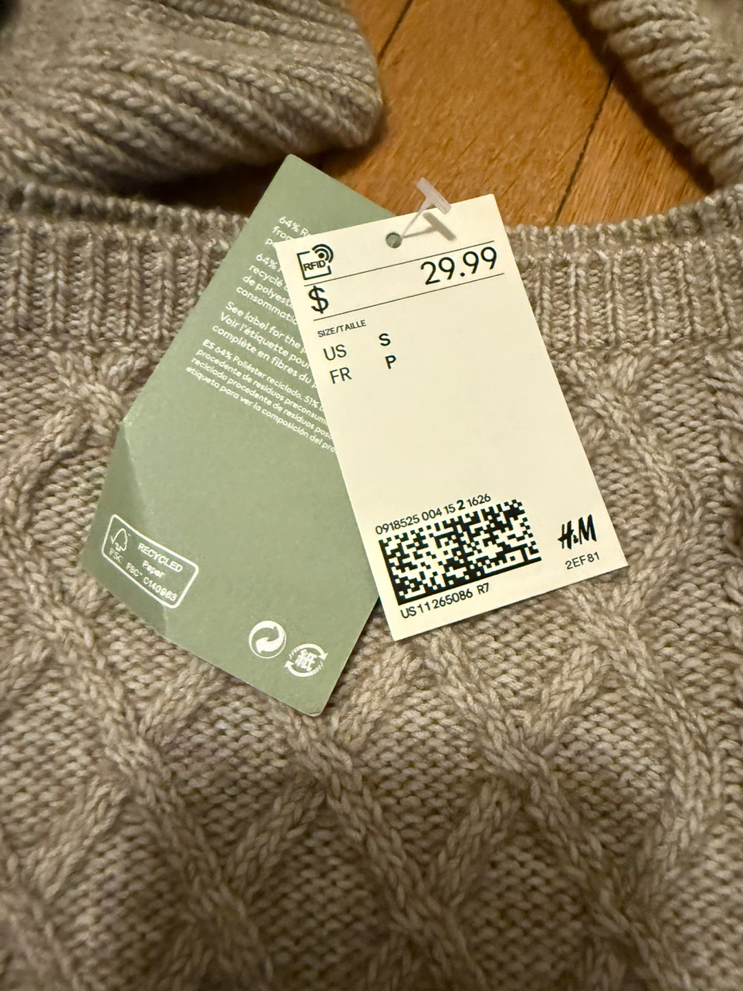 H&M Cable Knit Sweater - photo 3