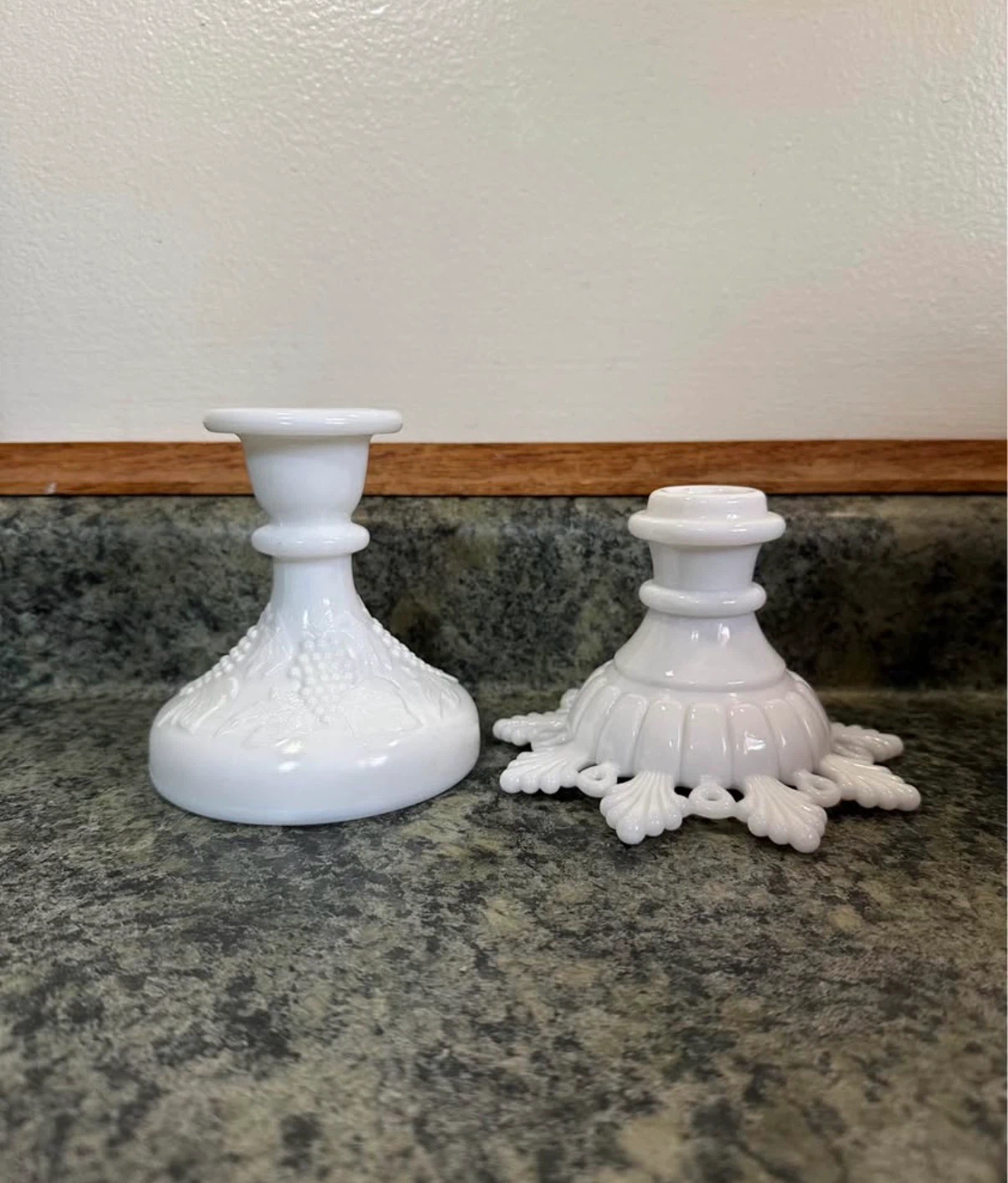 Westmoreland Milk Glass Candlesticks