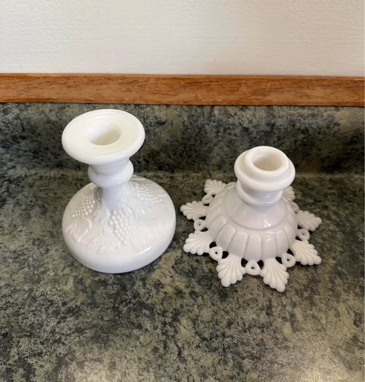 Westmoreland Milk Glass Candlesticks - photo 2
