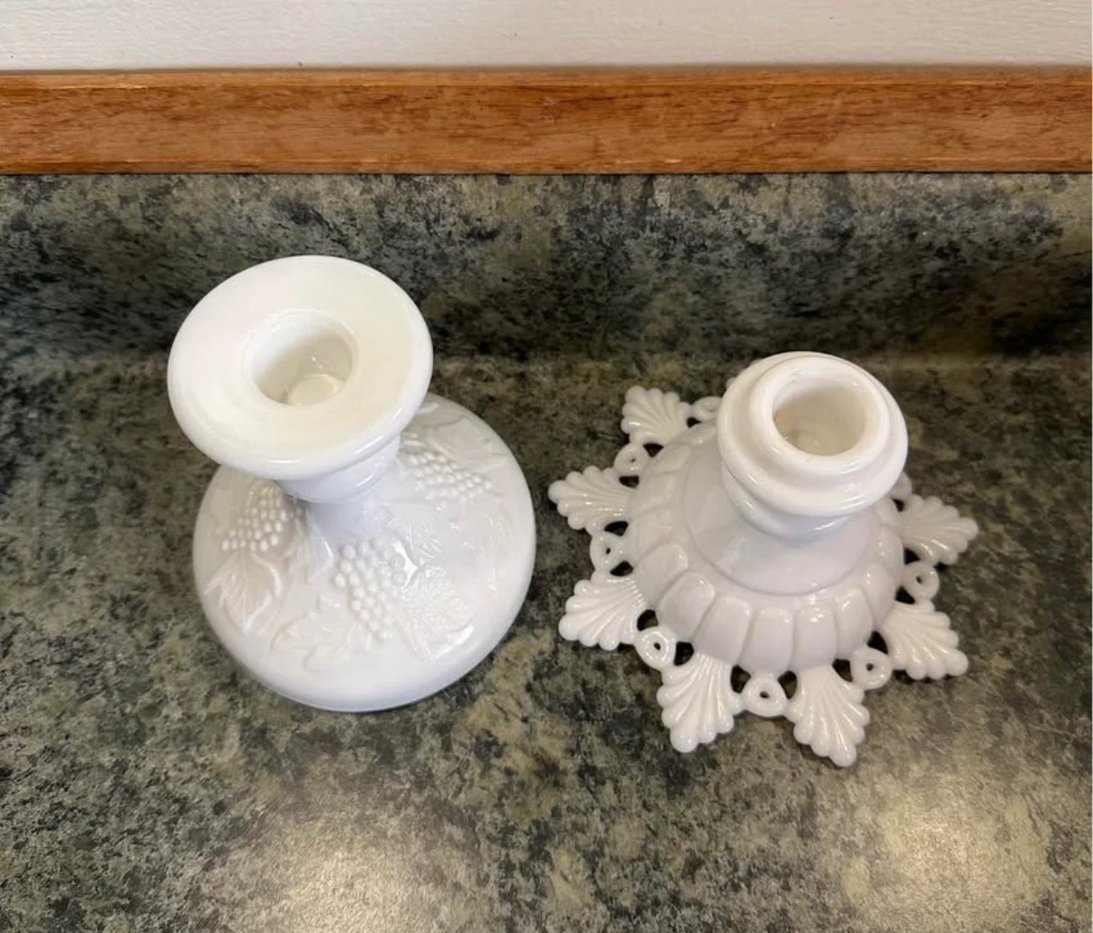Westmoreland Milk Glass Candlesticks - photo 3