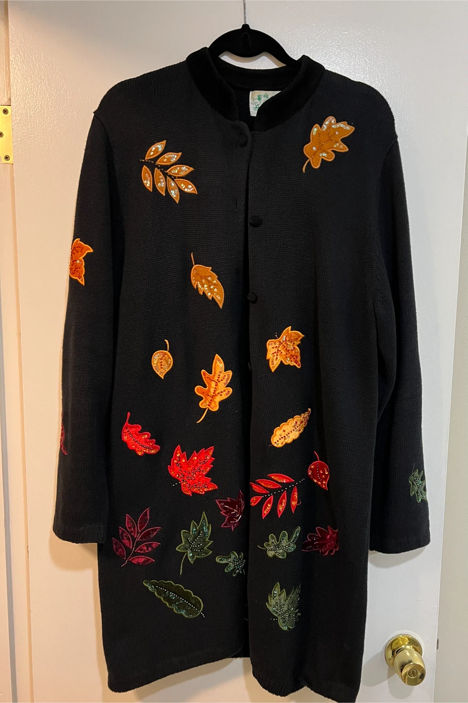 Quacker Factory Fall Leaf Cardigan